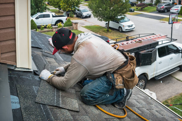 Professional Roof Installation technician working in Corona Del Mar, CA